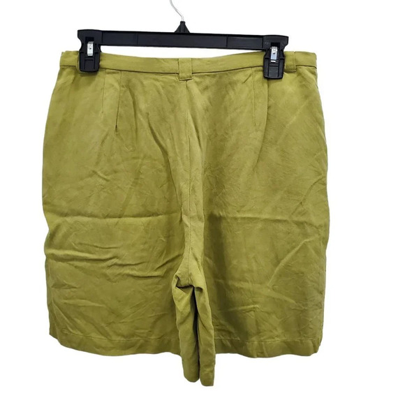 Tommy Bahama Women's Vintage Avocado 100%‎ Silk High Rise 7" Loose Fit Shorts 8 - Picture 3 of 3